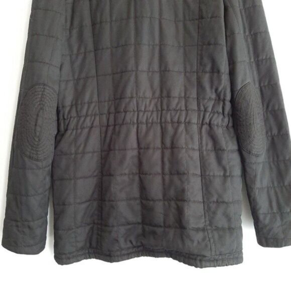 WILFRED Aritzia Marquis Classic Quilted Long Jacket Parka Black Sz 4 - Picture 9 of 14